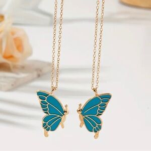 COPY - Brand new still in bag butterfly necklace blue